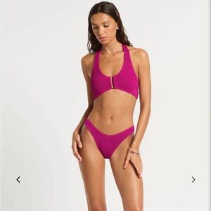 NWT Bond-Eye Australia Sign Bikini Bottoms in Candy Pink - One Size